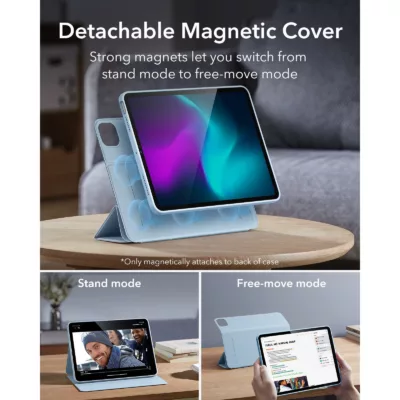 ESR รุ่น Rebound Hybrid 360 - เคส iPad Air 11" (2025/2024), iPad Air 10.9" (5th/4th Gen) - สี Sky Blue