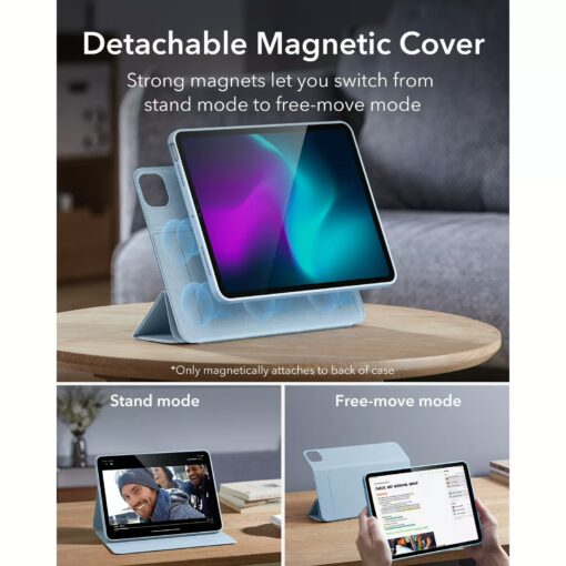 ESR รุ่น Rebound Hybrid 360 - เคส iPad Air 11" (2025/2024), iPad Air 10.9" (5th/4th Gen) - สี Sky Blue - Image 7