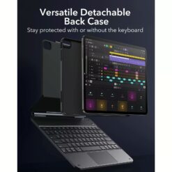 ESR รุ่น Rebound Magnetic Keyboard Case 360 - เคส iPad Air 13" (2025/2024) - คีย์บอร์ด US English - สี Charcoal Grey
