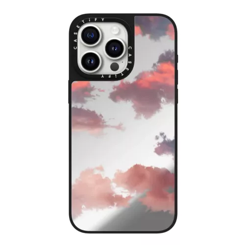 Casetify รุ่น Mirror Case with MagSafe - เคส iPhone 15 Pro Max - ลาย Clouds Print