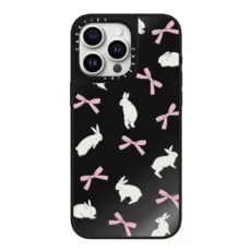 Casetify รุ่น Mirror Case with MagSafe - เคส iPhone 15 Pro Max - ลาย Rabbit Ribbon