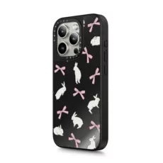 Casetify รุ่น Mirror Case with MagSafe - เคส iPhone 15 Pro Max - ลาย Rabbit Ribbon