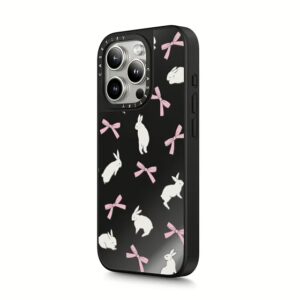 Casetify รุ่น Mirror Case with MagSafe - เคส iPhone 15 Pro Max - ลาย Rabbit Ribbon