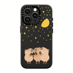 Casetify รุ่น Leather Case with MagSafe - เคส iPhone 15 Pro - ลาย Wishing Capybara 9 Casetify รุ่น Leather Case with MagSafe - เคส iPhone 15 Pro - ลาย Wishing Capybara