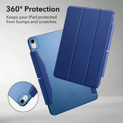 ESR รุ่น Ascend Trifold - เคส iPad Air 11" (2025/2024), iPad Air 10.9" (5th/4th Gen) - สี Dark Blue