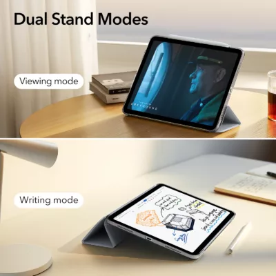 ESR รุ่น Ascend Trifold - เคส iPad Air 11" (2025/2024), iPad Air 10.9" (5th/4th Gen) - สี Grey