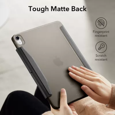 ESR รุ่น Ascend Trifold - เคส iPad Air 11" (2025/2024), iPad Air 10.9" (5th/4th Gen) - สี Frosted Black