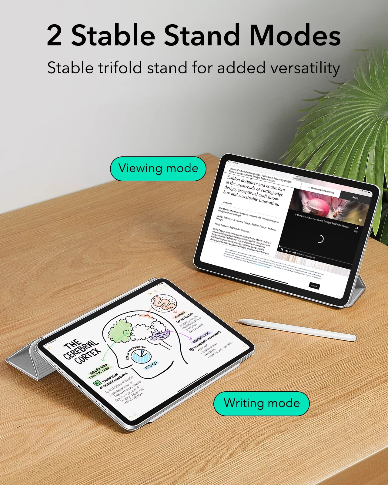 ESR รุ่น Rebound Magnetic - เคส iPad Pro 11" (5th/2024) - สี Grey