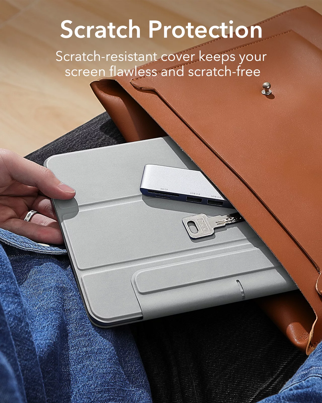 ESR รุ่น Rebound Magnetic - เคส iPad Pro 11" (5th/2024) - สี Grey