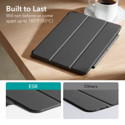 ESR รุ่น Ascend Trifold - เคส iPad Air 11" (2025/2024), iPad Air 10.9" (5th/4th Gen) - สี Frosted Black