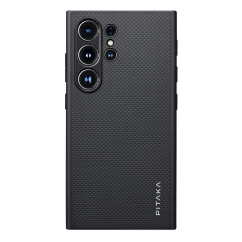 Pitaka รุ่น PinButton - เคส Galaxy S24 Ultra - สี Black/Grey Twill