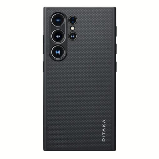 Pitaka รุ่น PinButton - เคส Galaxy S24 Ultra - สี Black/Grey Twill