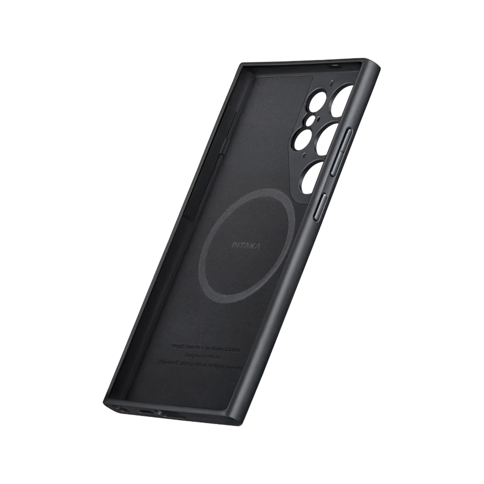Pitaka รุ่น PinButton - เคส Galaxy S24 Ultra - สี Black/Grey Twill 12 Pitaka รุ่น PinButton - เคส Galaxy S24 Ultra - สี Black/Grey Twill