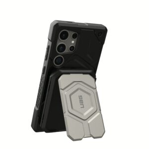 UAG รุ่น Magnetic Wallet with Stand - ที่เก็บบัตรติดหลังมือถือ - สี Titanium/Black