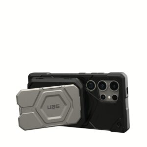 UAG รุ่น Magnetic Wallet with Stand - ที่เก็บบัตรติดหลังมือถือ - สี Titanium/Black