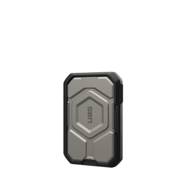 UAG รุ่น Magnetic Wallet with Stand - ที่เก็บบัตรติดหลังมือถือ - สี Titanium/Black