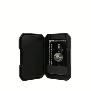 UAG รุ่น Magnetic Wallet with Stand - ที่เก็บบัตรติดหลังมือถือ - สี Titanium/Black