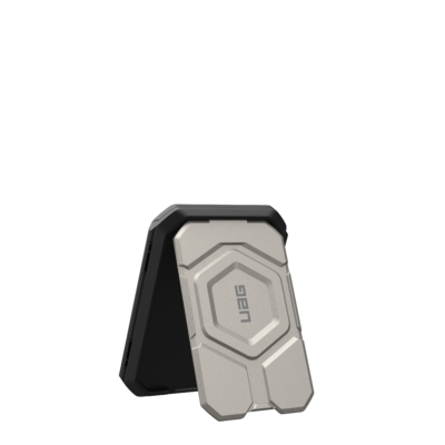UAG รุ่น Magnetic Wallet with Stand - ที่เก็บบัตรติดหลังมือถือ - สี Titanium/Black