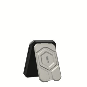 UAG รุ่น Magnetic Wallet with Stand - ที่เก็บบัตรติดหลังมือถือ - สี Titanium/Black