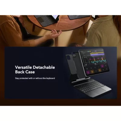 ESR รุ่น Rebound Magnetic Keyboard Case 360 - เคส iPad Pro 11" (5th/2024) - คีย์บอร์ด US English - สี Charcoal Grey