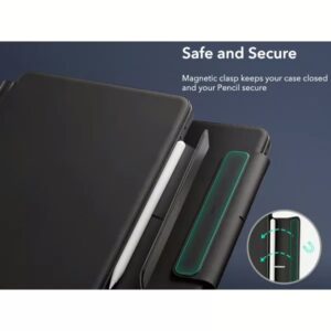 ESR รุ่น Rebound Magnetic Keyboard Case 360 - เคส iPad Pro 11" (5th/2024) - คีย์บอร์ด US English - สี Charcoal Grey