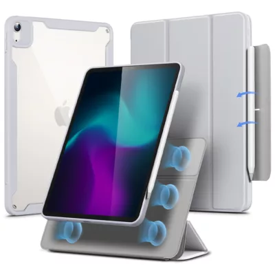 ESR รุ่น Rebound Hybrid 360 - เคส iPad Air 11" (2025/2024), iPad Air 10.9" (5th/4th Gen) - สี Grey