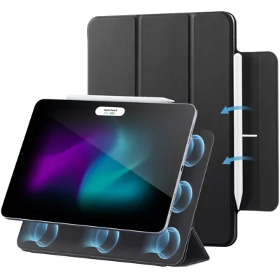 ESR รุ่น Rebound Magnetic - เคส iPad Air 11" (2025/2024), iPad Air 10.9" (5th/4th Gen), iPad Pro 11" (1st Gen) - สี Black