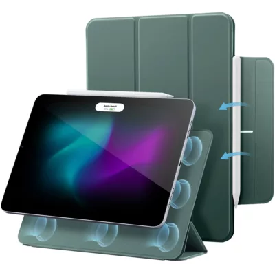ESR รุ่น Rebound Magnetic - เคส iPad Air 11" (2025/2024), iPad Air 10.9" (5th/4th Gen), iPad Pro 11" (1st Gen) - สี Forest Green