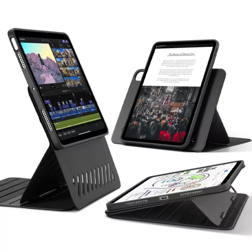 ESR รุ่น Shift Magnetic - เคส iPad Air 11" (2025/2024), iPad Air 10.9" (5th/4th Gen) - สี Black