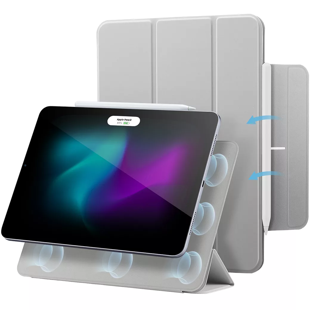 ESR รุ่น Rebound Magnetic - เคส iPad Pro 13" (7th/2024) - สี Grey 1 ESR รุ่น Rebound Magnetic - เคส iPad Pro 13" (7th/2024) - สี Grey