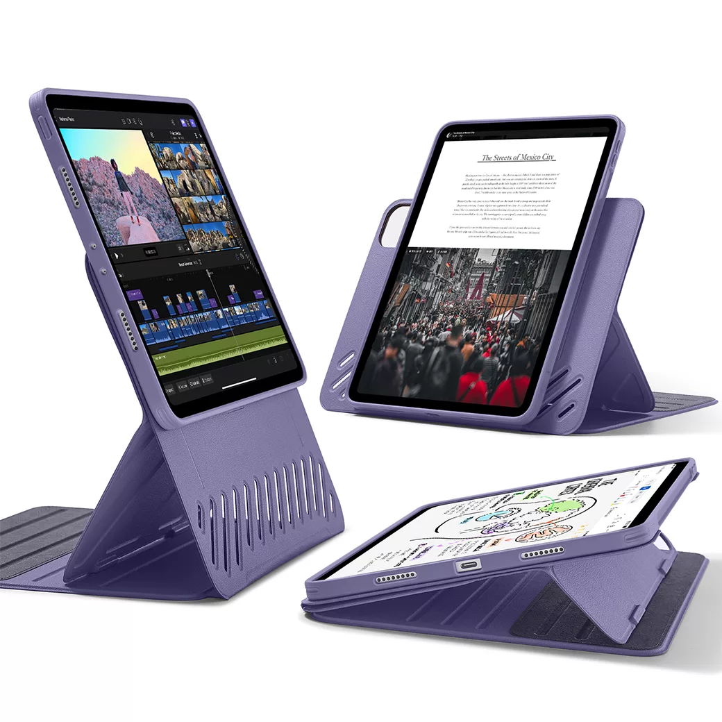 ESR รุ่น Shift Magnetic - เคส iPad Pro 11" (5th/2024) - สี Purple 1 ESR รุ่น Shift Magnetic - เคส iPad Pro 11" (5th/2024) - สี Purple