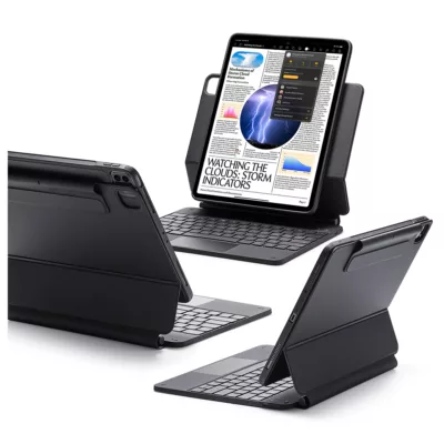 ESR รุ่น Rebound Magnetic Keyboard Case 360 - เคส iPad Pro 13" (7th/2024) - คีย์บอร์ด US English - สี Charcoal Grey