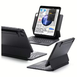 ESR รุ่น Rebound Magnetic Keyboard Case 360 - เคส iPad Pro 13" (7th/2024) - คีย์บอร์ด US English - สี Charcoal Grey