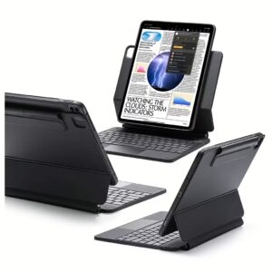ESR รุ่น Rebound Magnetic Keyboard Case 360 - เคส iPad Pro 13" (7th/2024) - คีย์บอร์ด US English - สี Charcoal Grey