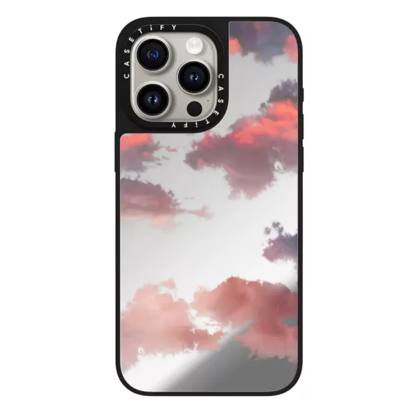 Casetify รุ่น Mirror Case with MagSafe - เคส iPhone 15 Pro Max - ลาย Clouds Print