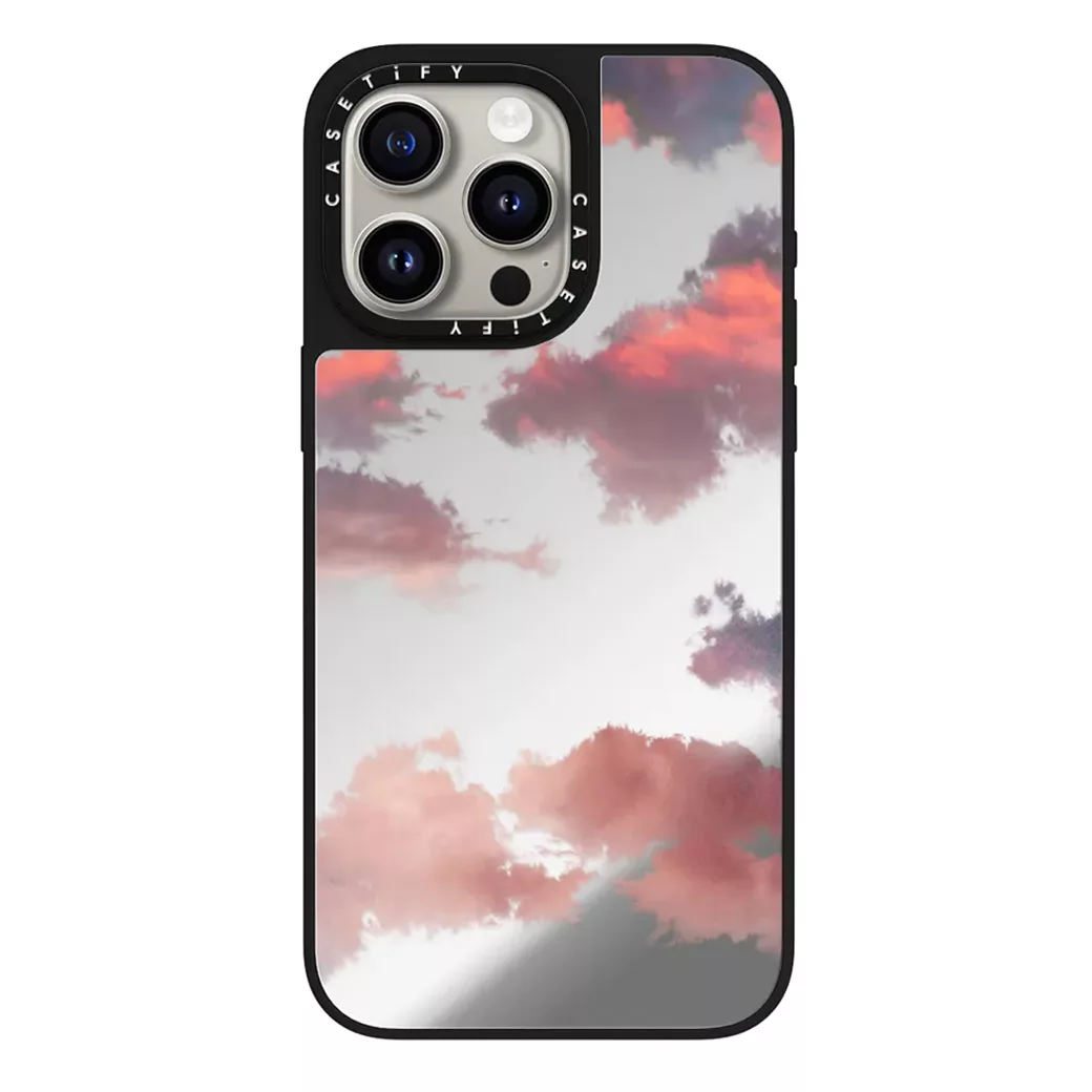 Casetify รุ่น Mirror Case with MagSafe - เคส iPhone 15 Pro Max - ลาย Clouds Print