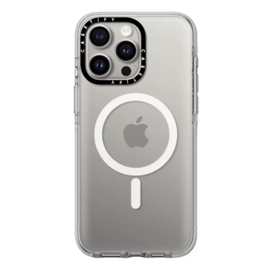 Casetify รุ่น Clear Case with MagSafe - เคส iPhone 15 Pro Max - สี Clear