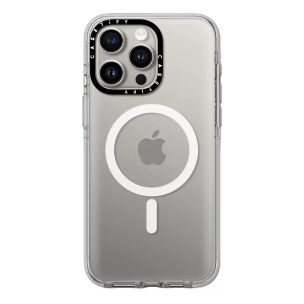 Casetify รุ่น Clear Case with MagSafe - เคส iPhone 15 Pro Max - สี Clear 1 Casetify รุ่น Clear Case with MagSafe - เคส iPhone 15 Pro Max - สี Clear