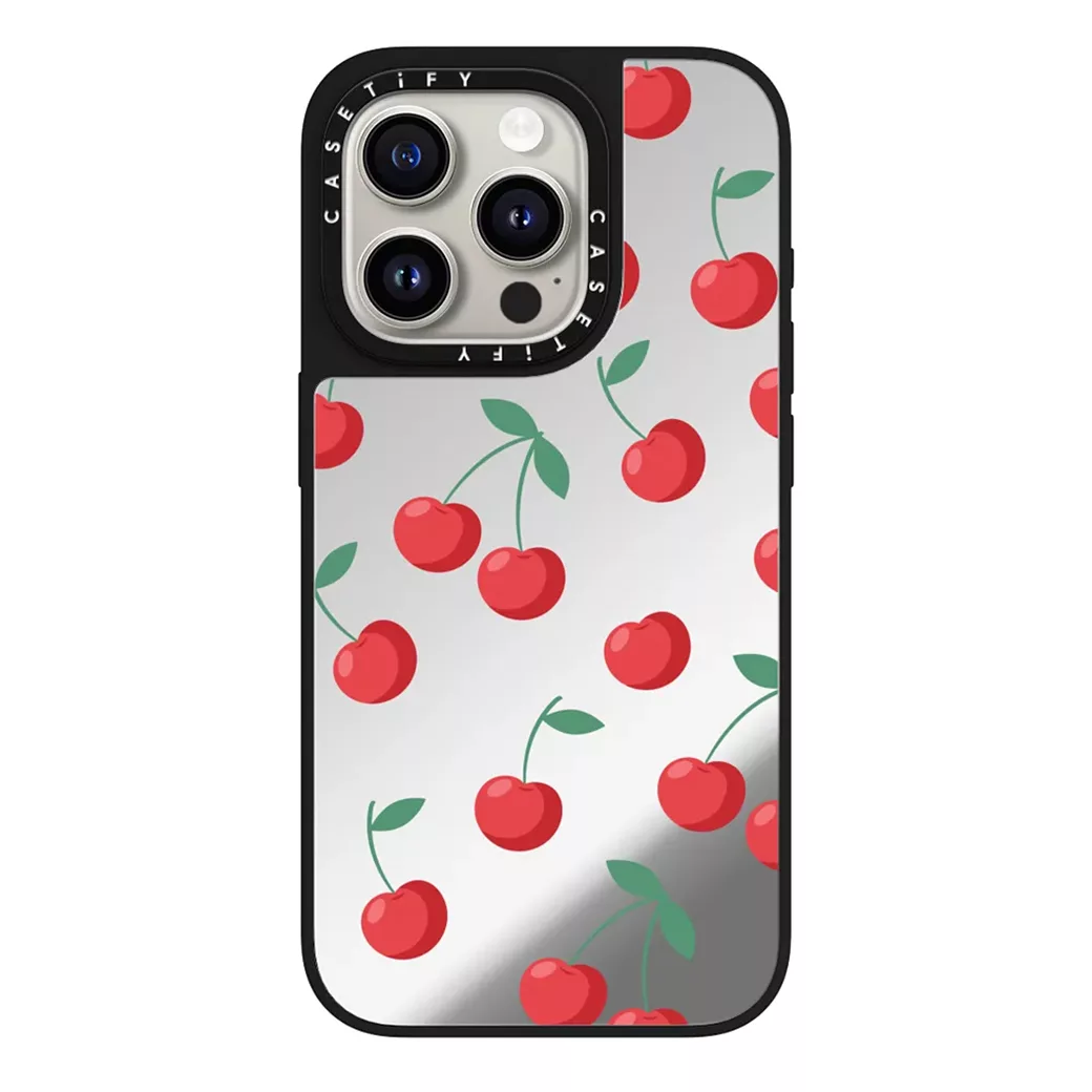Casetify รุ่น Mirror Case with MagSafe - เคส iPhone 15 Pro - ลาย Cherrie