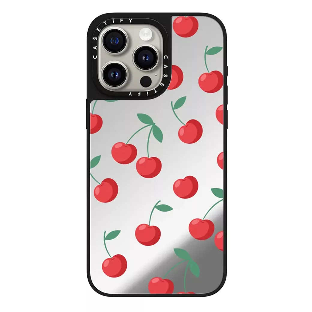 Casetify รุ่น Mirror Case with MagSafe - เคส iPhone 15 Pro Max - ลาย Cherrie