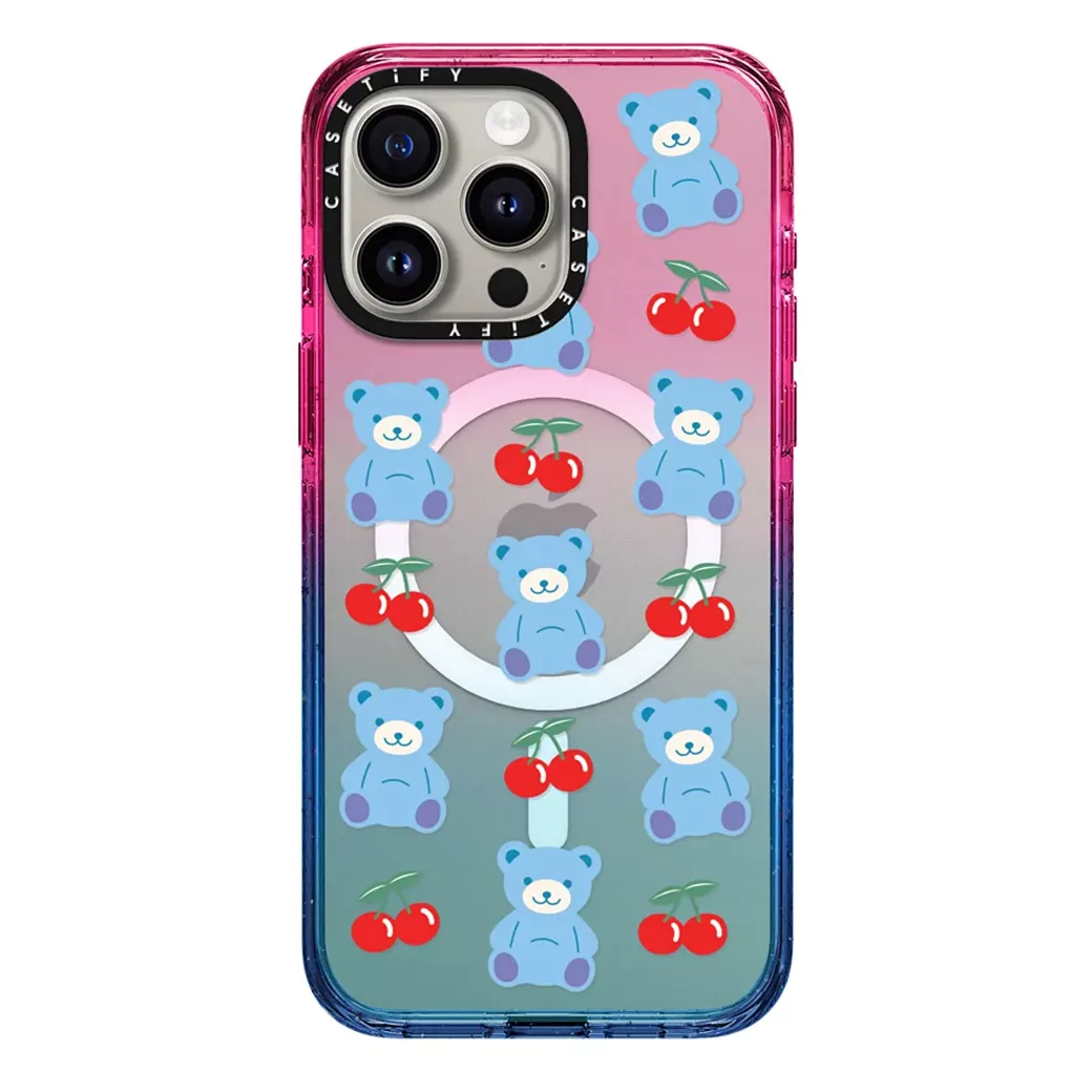 Casetify รุ่น Impact Case with MagSafe - เคส iPhone 15 Pro Max - ลาย Cherrie Bear