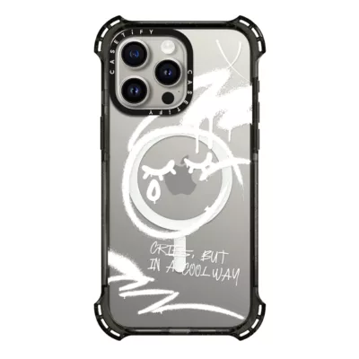 Casetify รุ่น Bounce Case with MagSafe - เคส iPhone 15 Pro Max - ลาย Cries, but in a cool way