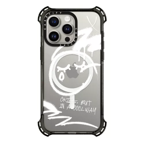 Casetify รุ่น Bounce Case with MagSafe - เคส iPhone 15 Pro Max - ลาย Cries, but in a cool way
