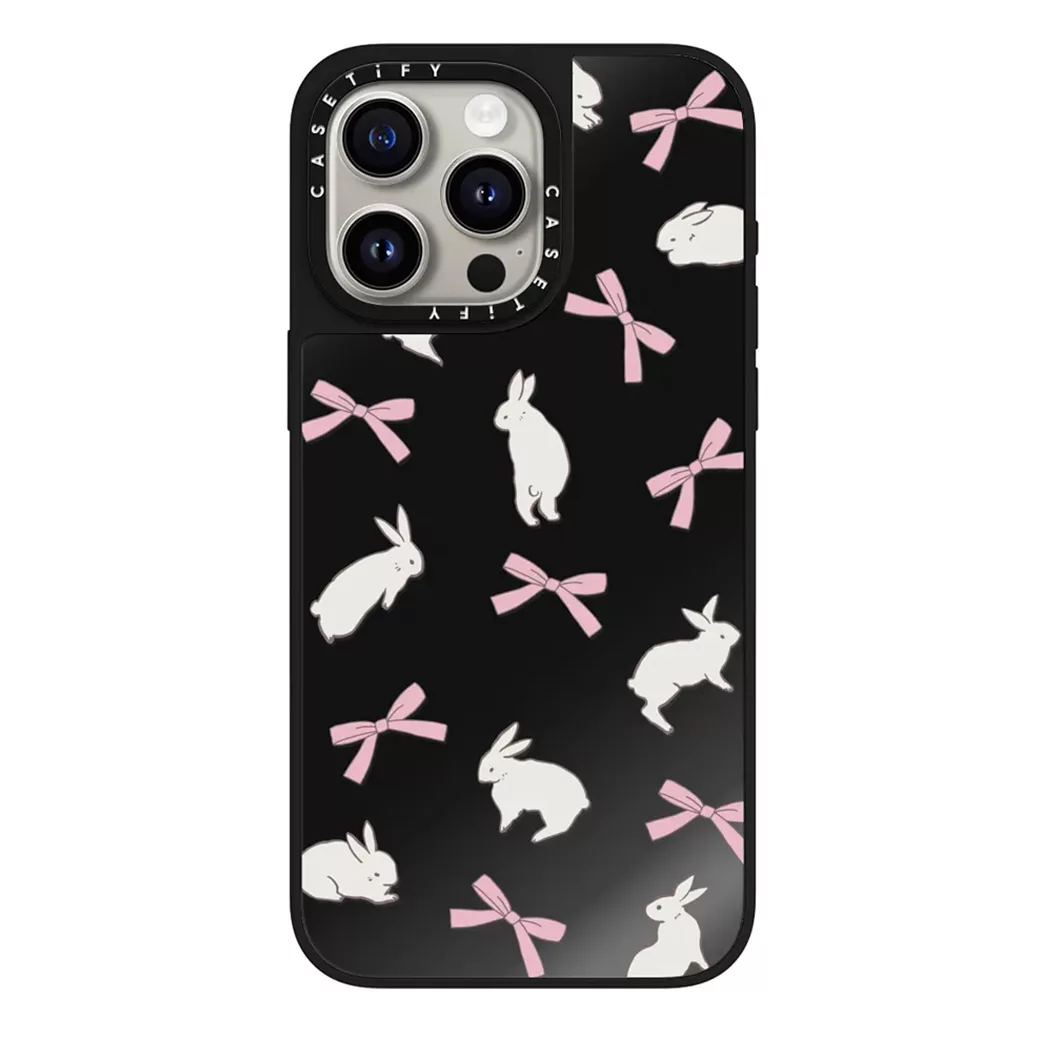 Casetify รุ่น Mirror Case with MagSafe - เคส iPhone 15 Pro Max - ลาย Rabbit Ribbon 1 Casetify รุ่น Mirror Case with MagSafe - เคส iPhone 15 Pro Max - ลาย Rabbit Ribbon