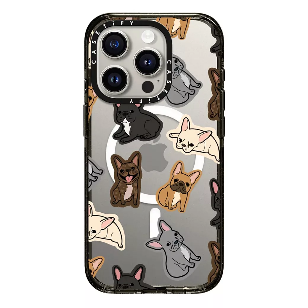 Casetify รุ่น Impact Case with MagSafe - เคส iPhone 15 Pro - ลาย EXCUSE MY FRENCHIE