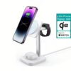 ESR รุ่น HaloLock (Qi2) 3-in-1 Wireless Charging Set - แท่นชาร์จไร้สาย - สี White