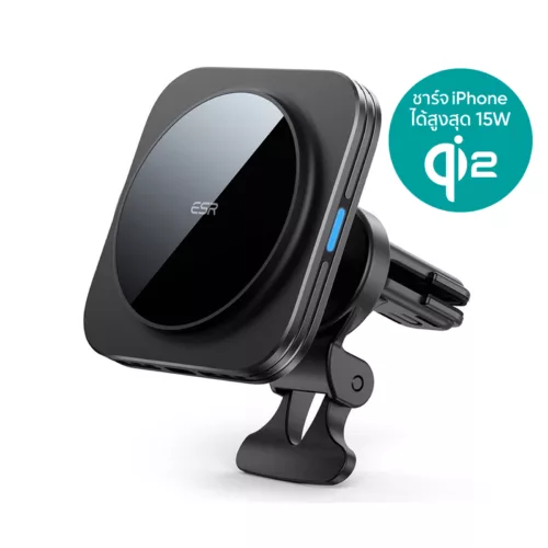 ESR รุ่น HaloLock (Qi2) Magnetic Wireless Car Charger with Car Mount - แท่นชาร์จไร้สายในรถ - สี Black