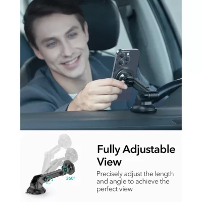 ESR รุ่น HaloLock Dashboard Car Phone Mount - แท่นยึดโทรศัพท์ในรถ - สี Black