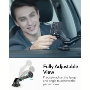 ESR รุ่น HaloLock Dashboard Car Phone Mount - แท่นยึดโทรศัพท์ในรถ - สี Black