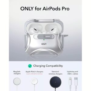 ESR รุ่น Cyber FlickLock Case (HaloLock) - เคส AirPods Pro 2/1 - สี White 11 ESR รุ่น Cyber FlickLock Case (HaloLock) - เคส AirPods Pro 2/1 - สี White